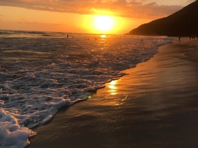 Fim de tarde na praia