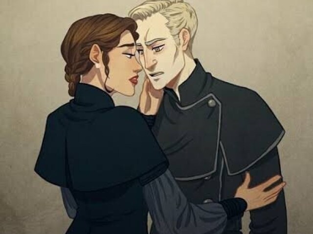 Astoria Greengrass e Draco Malfoy.