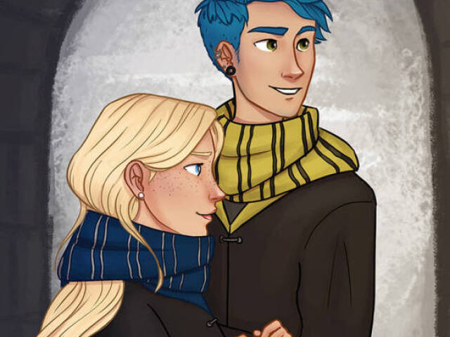 Victoire Weasley e Teddy Lupin.
