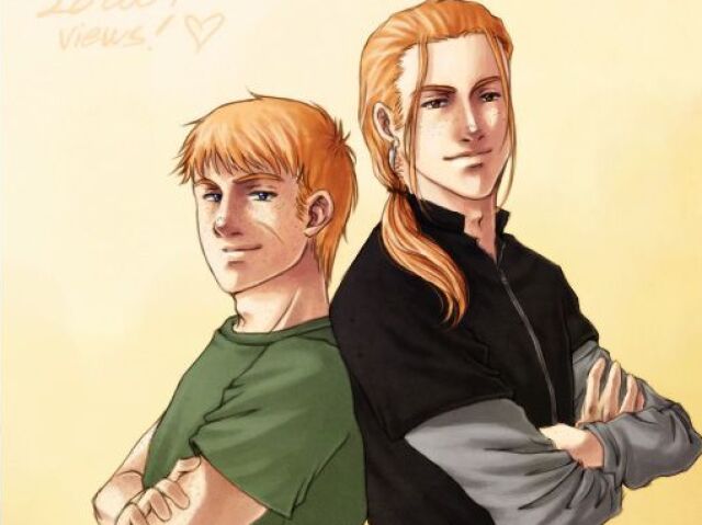 Charlie e Bill Weasley.