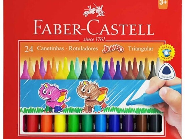 Também de Faber Castell 24 cores