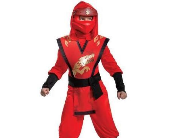 Meu uniforme ninja seria vermelho