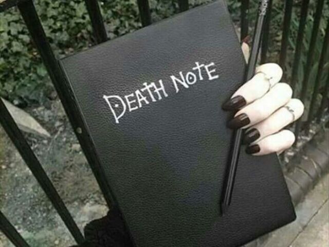 Death note perfeito ✍️