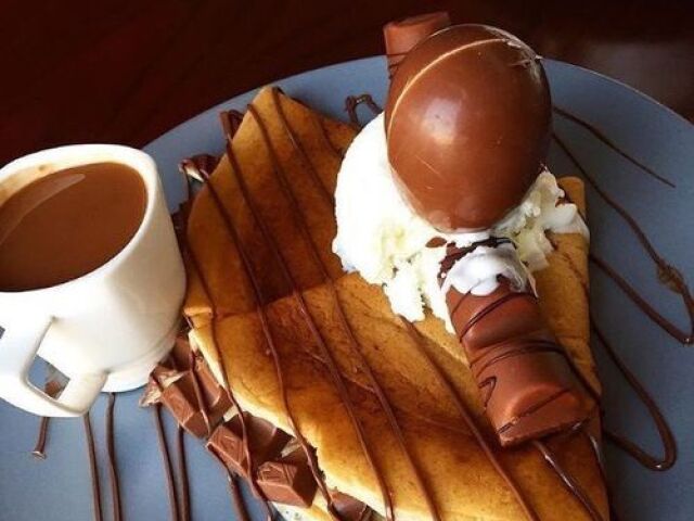 Crepe de chocolate