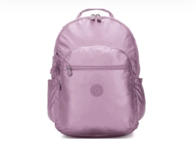 Kipling rosa metalizado berry