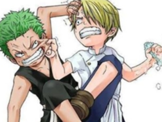 Brigar com o sanji