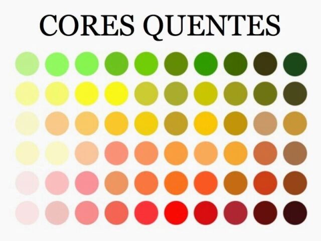 Cores quentes