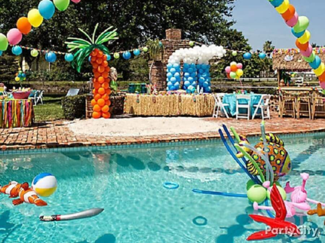 Festa na piscina