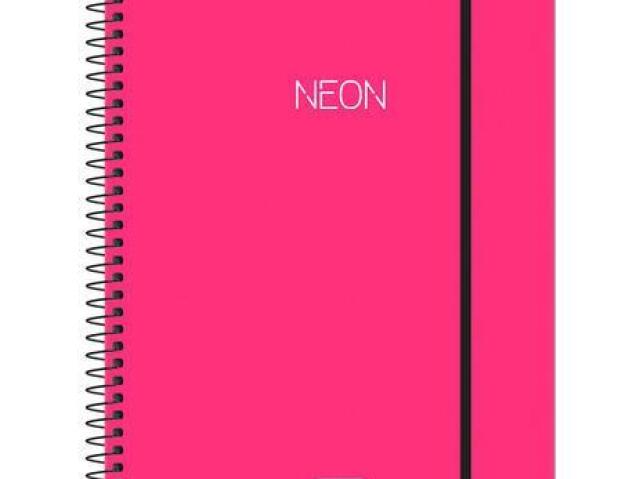 caderno neon