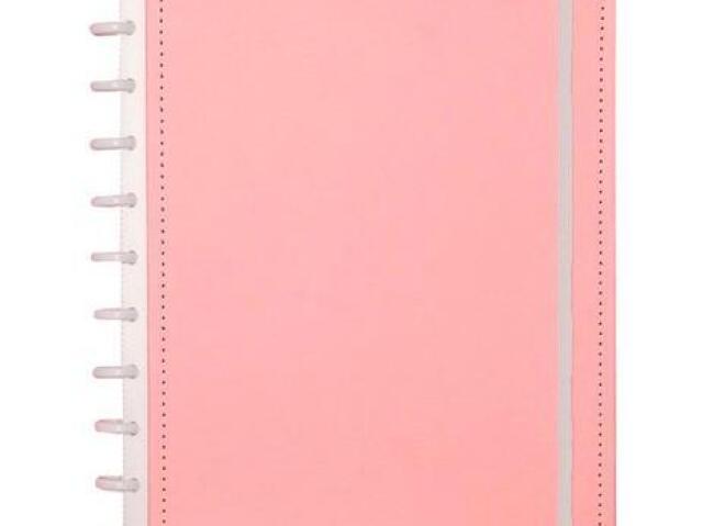 caderno lilaz e rosa