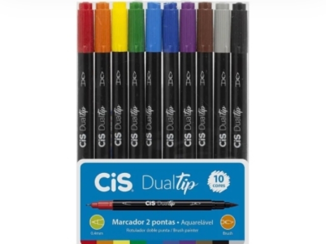 Aquarelável kit com 10 cores