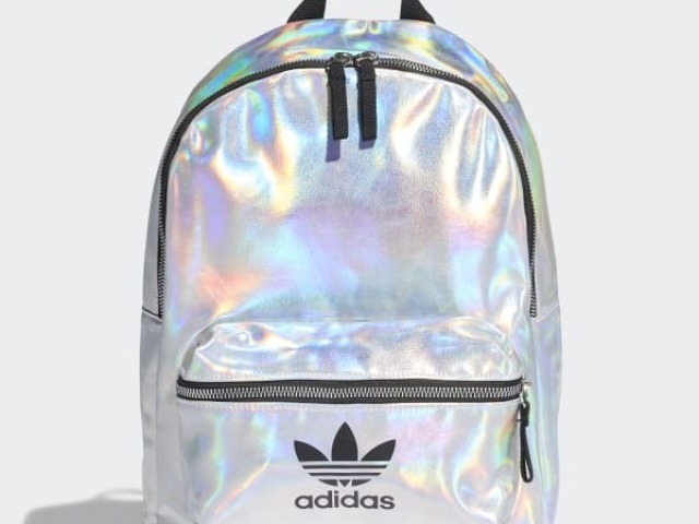 Mochila prata holográfica