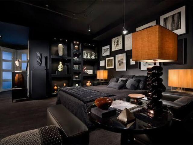 Quarto Black!Negativamente Charmoso e Elegante!