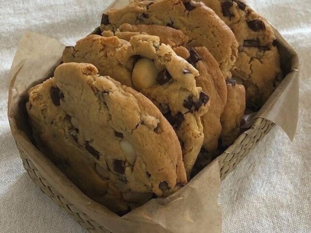 Cookies com gotas de chocolate