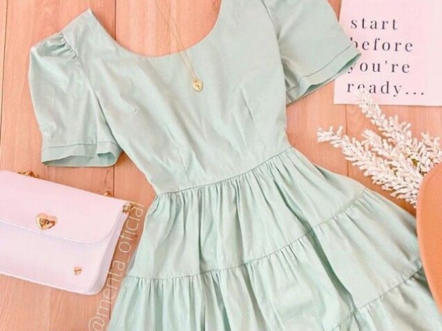 Vestido verde 💚🍏🌳