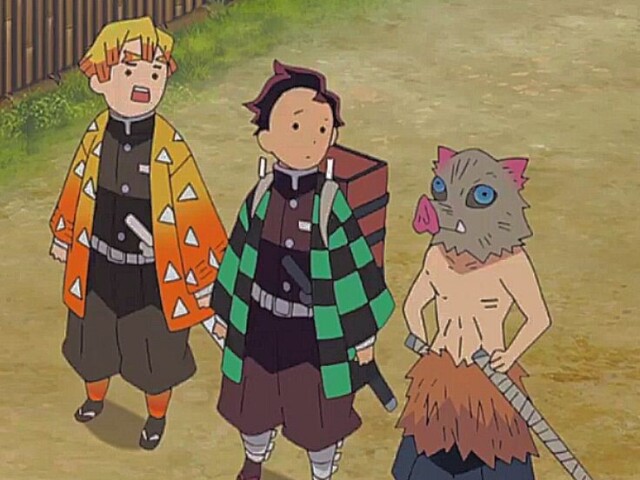 Tanjiro, Zenitsu e Inosuke