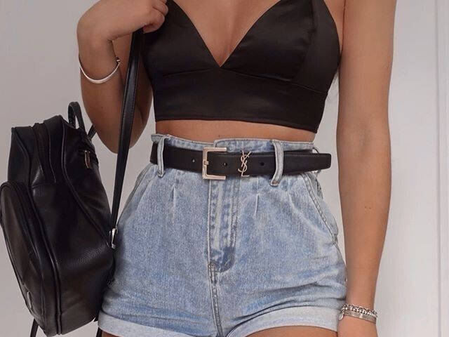 Roupas normais (Short Jens e cropped)