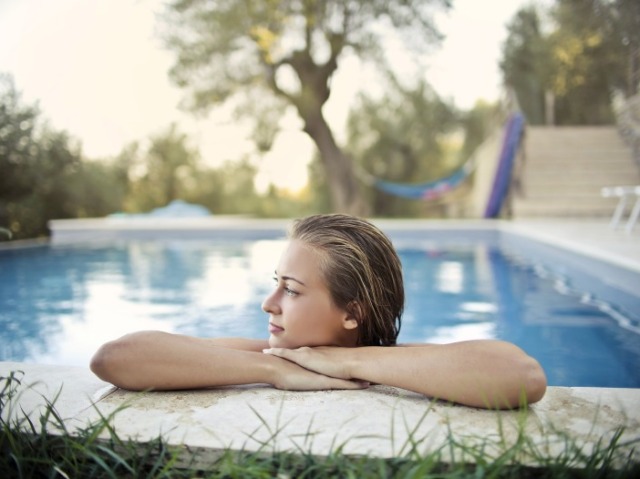 uma piscina