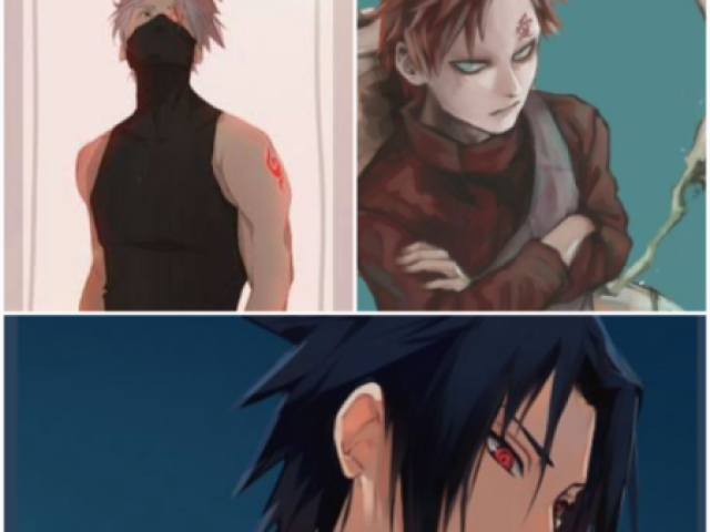 Sasuke,Kakashi,Gaara