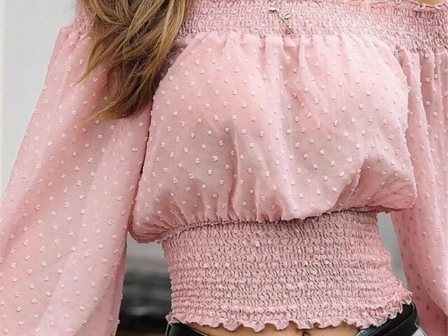 Blusa rosa fofa