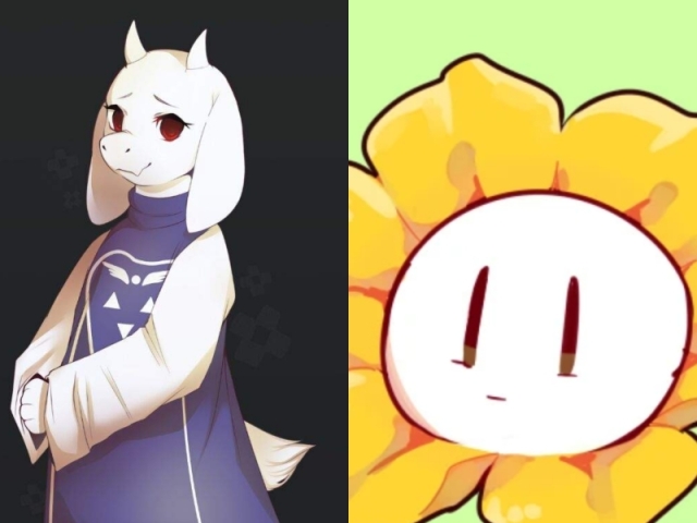 Toriel e Flowey