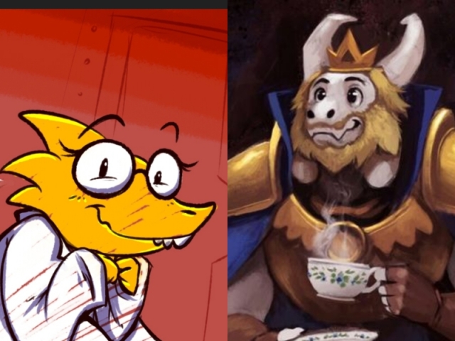 Alphys e asgore