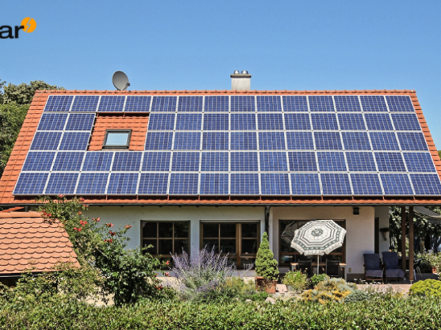 luz eletrica com painel fotovoltaico