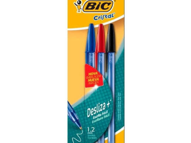 Caneta bic (cuidado pra não roubarem)