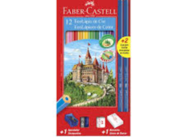 Lápis de cor Faber Castell 12 cores