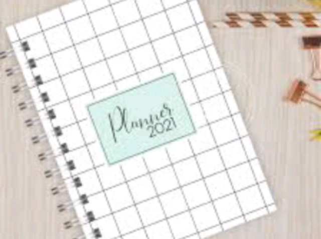 Planner quadriculado branco