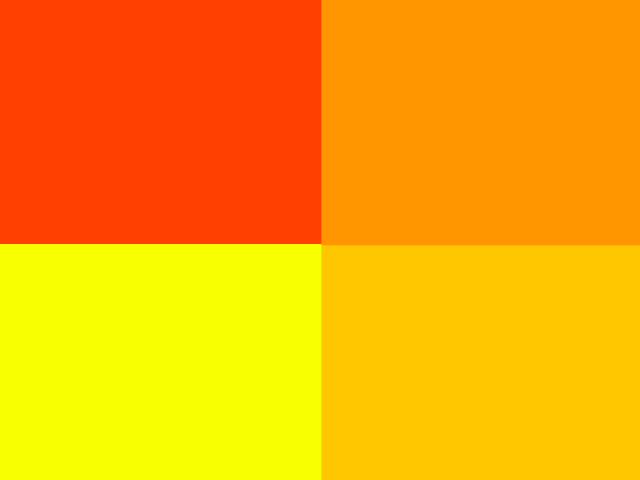 laranja/amarelo/vermillion