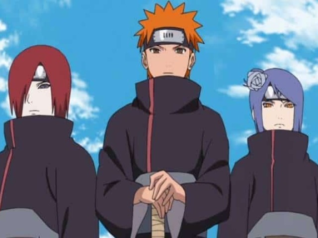 Nagato, Konan e Yahiko.,