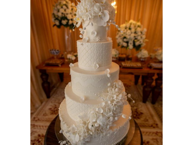 O próprio bolo de casamento, perfeito!