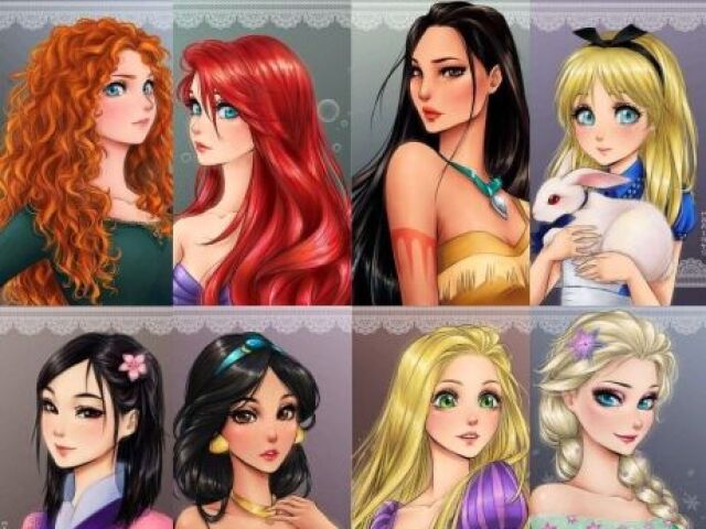 Merida,Ariel, Pocahontas,Alice,Mulan,Jasmine, Rapunzel ou Elsa.