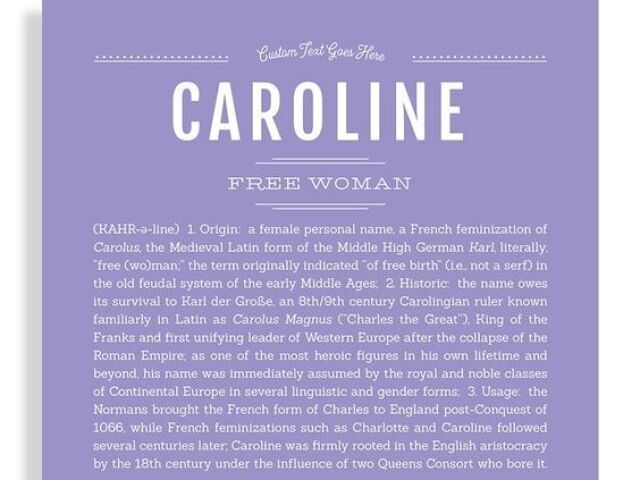 Caroline (Carol)