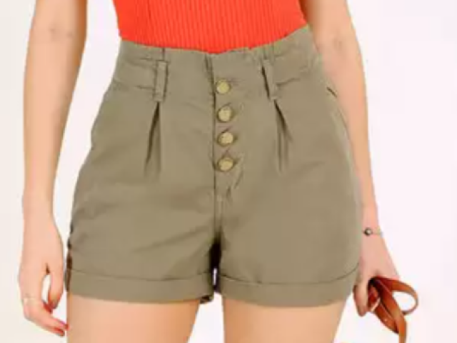 Esse short de tecido verde 💚