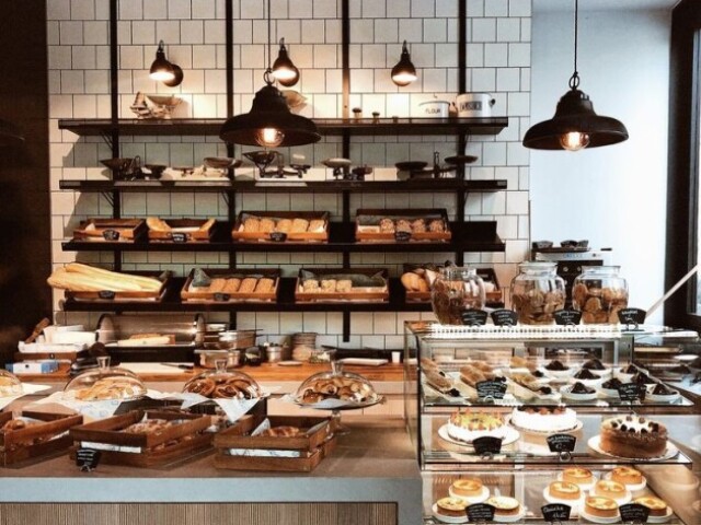 Cafeteria grande, elegante e muito famosa🍨🍰