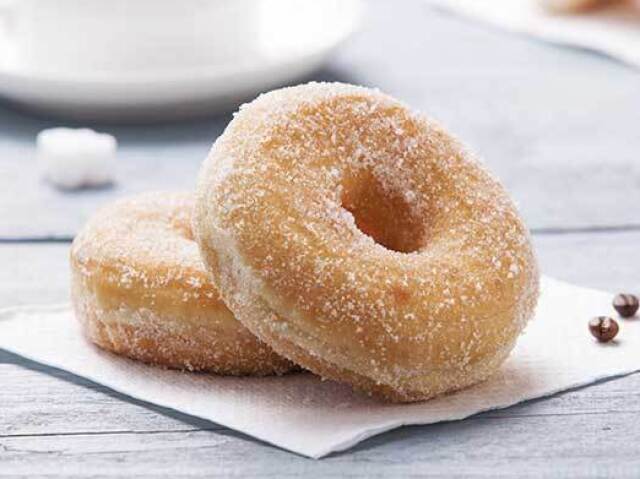 Rosquinha com recheio de doce de leite