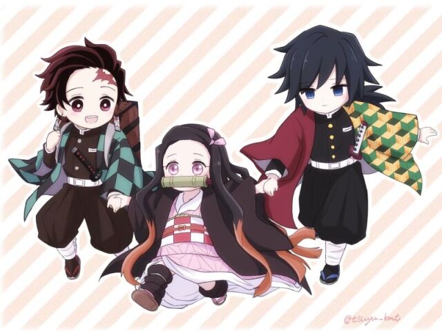 Tanjiro & Nezuko & Giyu Tapioca