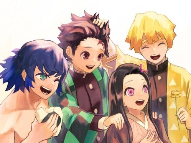 Tanjiro, inosuke, zenitsu e nezuko