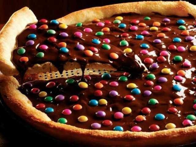 Pizza de chocolate