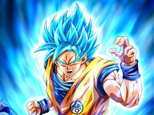 Goku super sayajin blue.