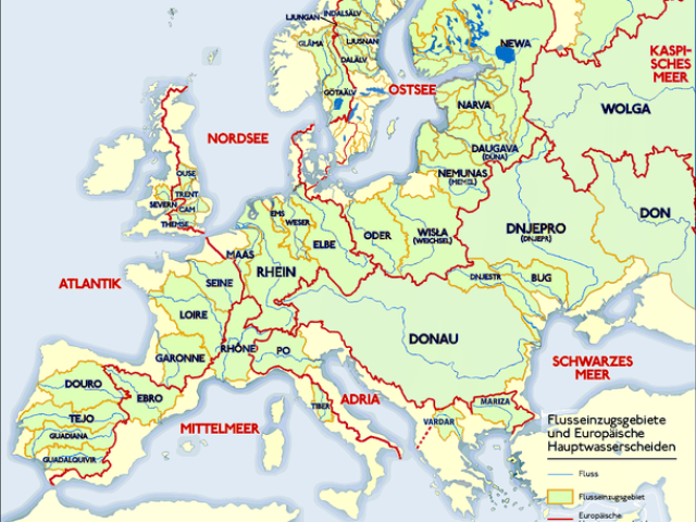 Você conhece os rios da Europa?