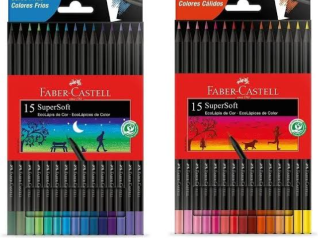 Faber Castel soft com o corpo preto 30 cores