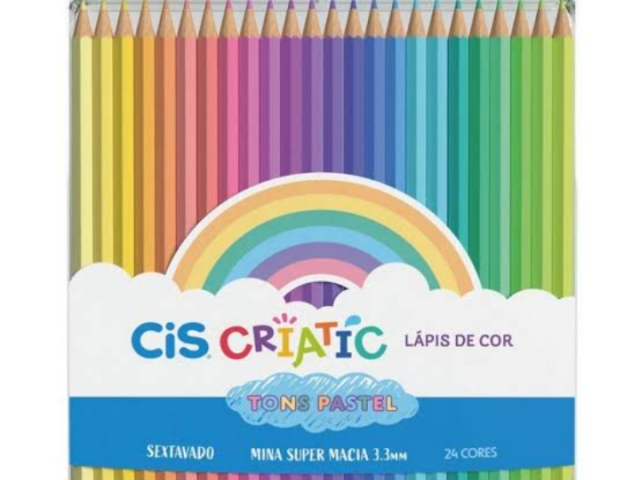 Cis criatic em tom pastel 24 cores