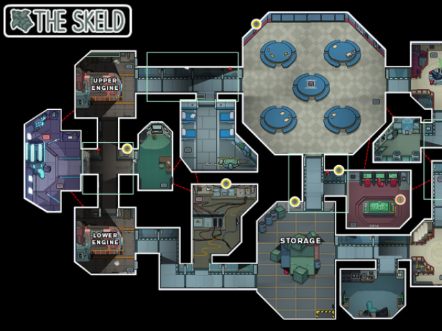 Ignorem a placa the skeld e sim olhem a cafeteria etc