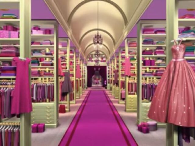 meu closet é o da Barbie, giganteeeeee!