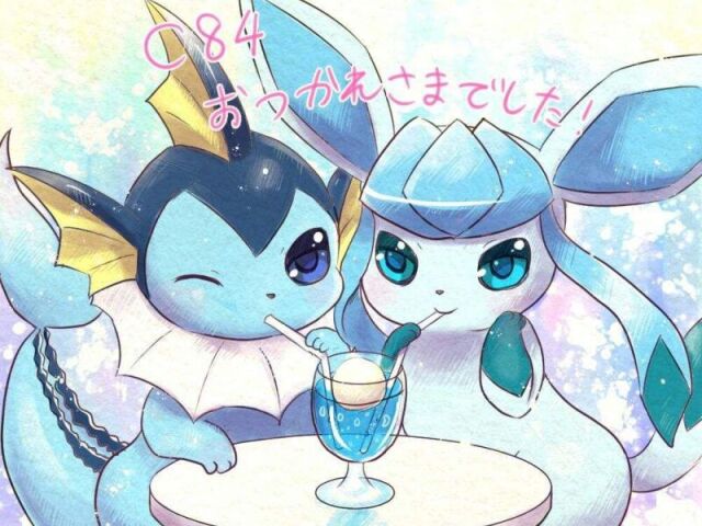 vaporeon+glaceon=💗