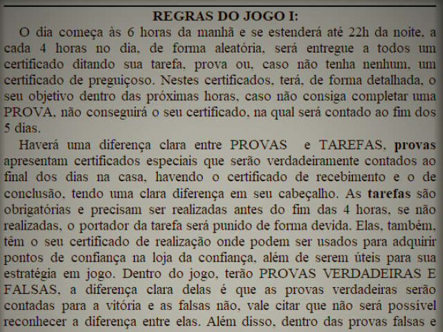 Regras organizadas e sem erros.