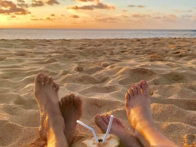 Dia na praia